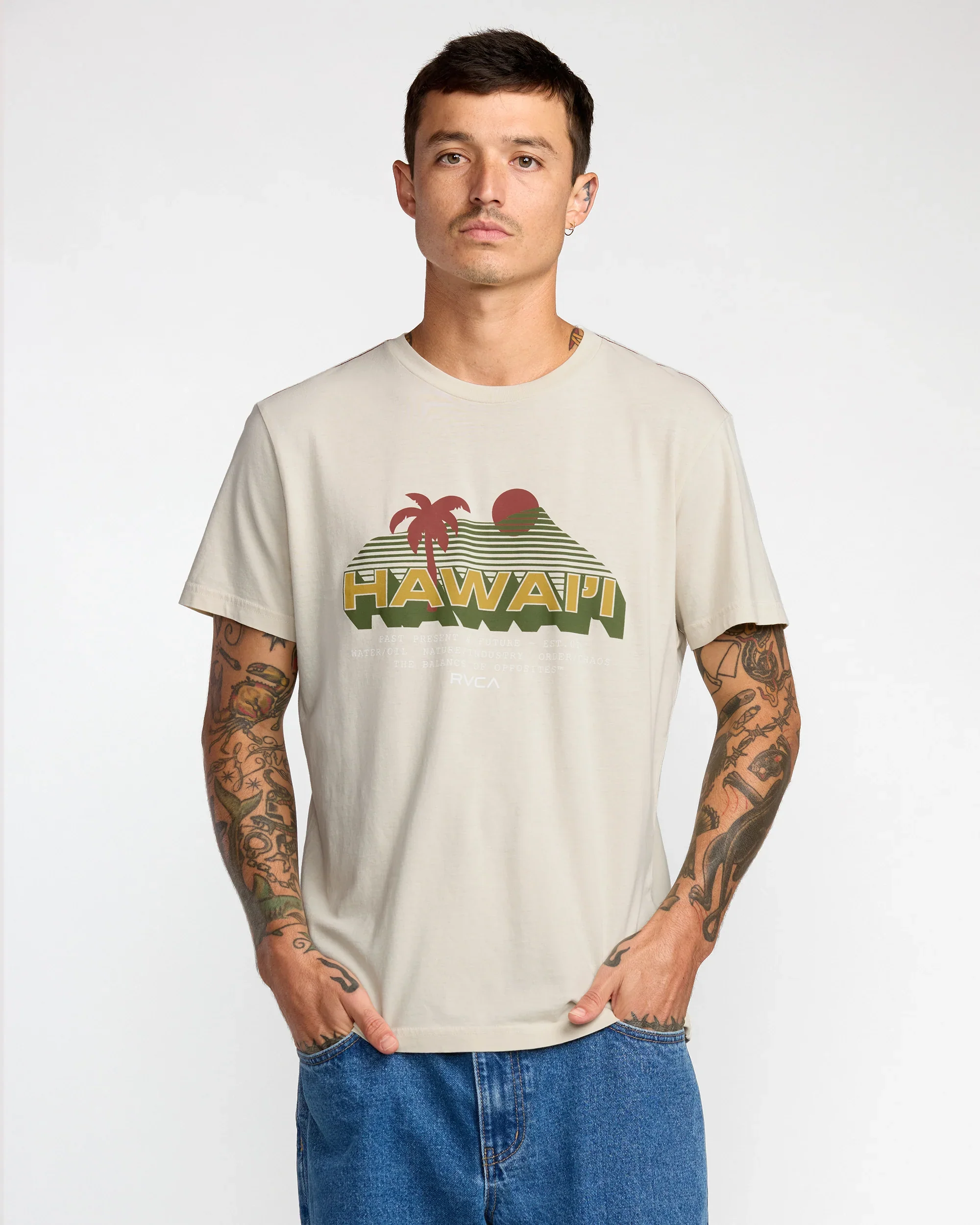 RVCA TIMELESS TEE - CERAMIC (CER)